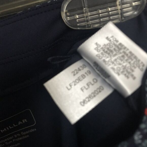 Peter‎ Millar Women's Floral Blue Golf Skort Large UPF 50 Zip Pockets Activewear - Picture 4 of 11